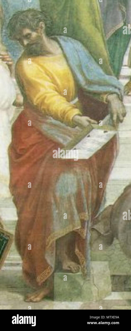 . L'École d'Athènes. Parménide, philosophe grec 543 Sanzio 01 Parménide Banque D'Images
