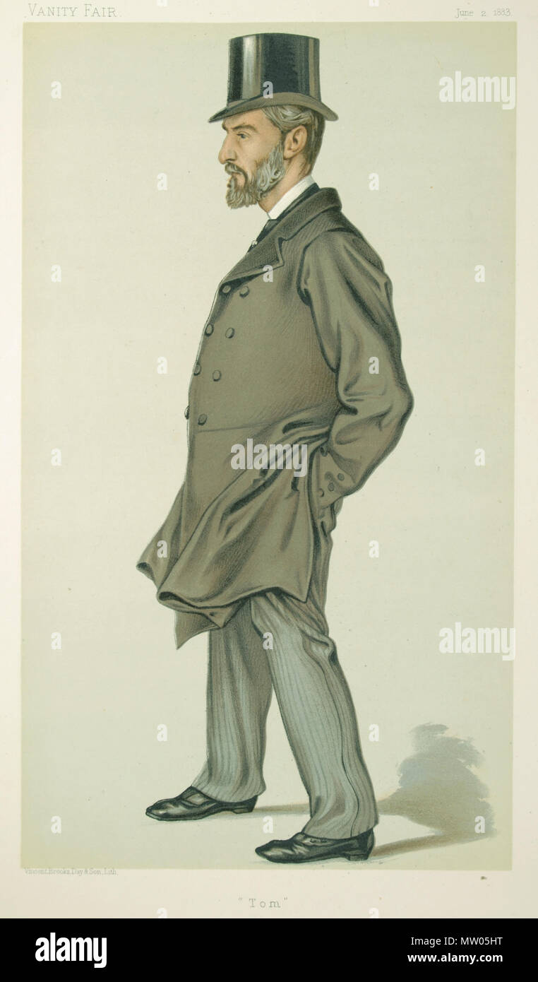 . Les hommes d'État No422 : Caricature de Monsieur Thomas Thornhill MP. Sous-titre suivant : 'Tom' . 2 juin 1883. 'VER' - François Verheyden (1806-1899 ou 1900) 605 Thomas Thornhill, Vanity Fair, 1883-06-02 Banque D'Images