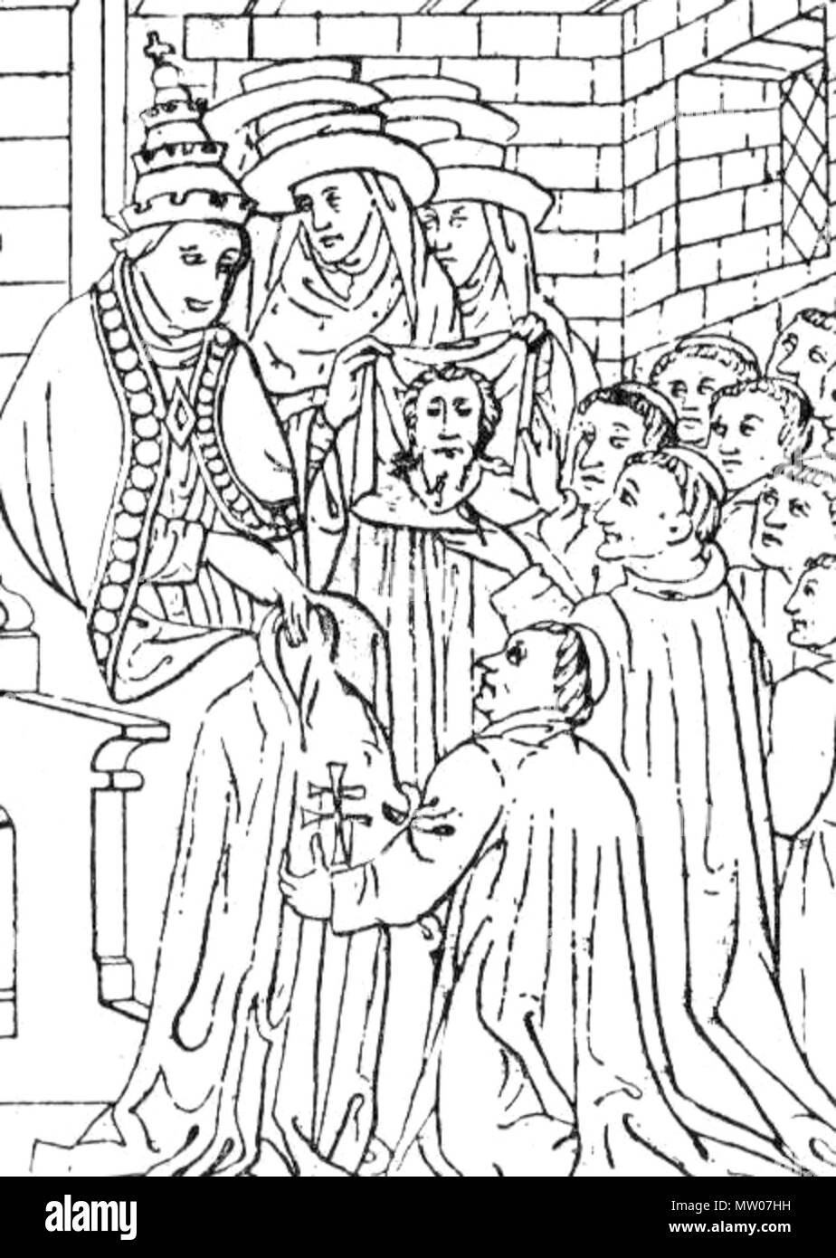 . Français : Histoire de l'Ordre Hospitalier du Saint-Esprit Auteur Paul Brune Éditeur C. Martin, 1892 . 1892. Histoire de l'Ordre Hospitalier du Saint-Esprit Auteur Paul Brune Éditeur C. Martin, 1892 571 St esprit pape 001 Banque D'Images