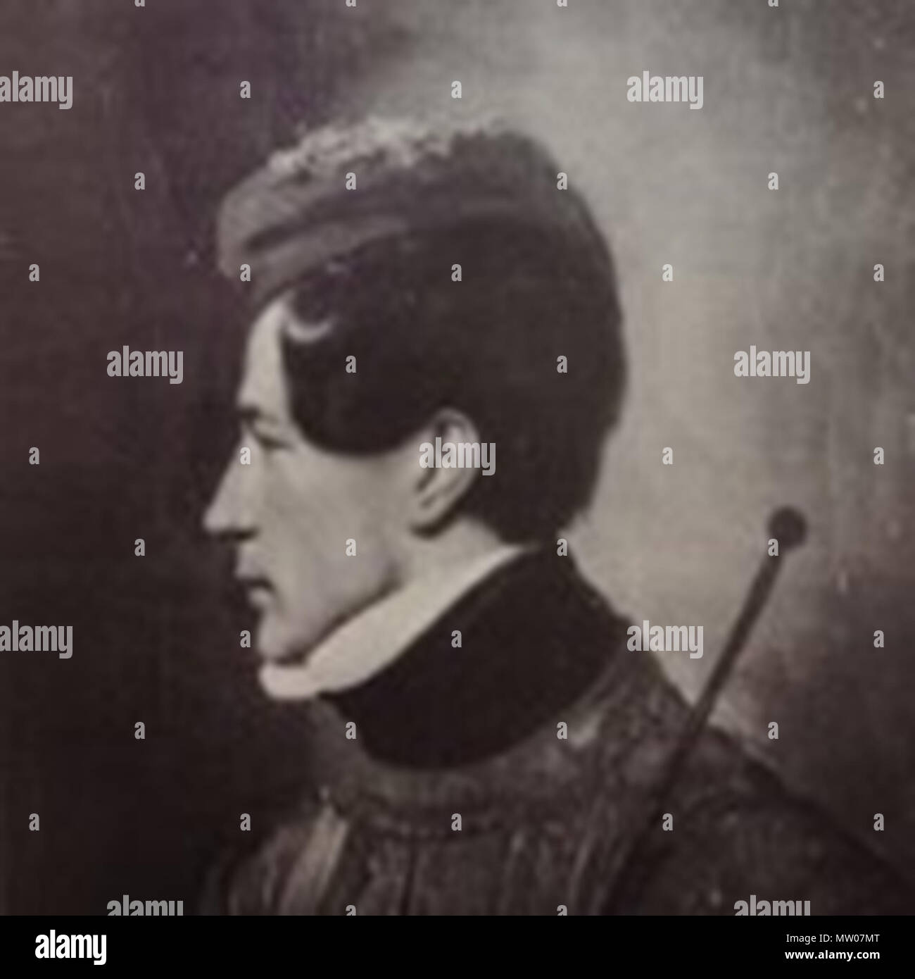 494 Portrait en bonnet grec (détail) Banque D'Images