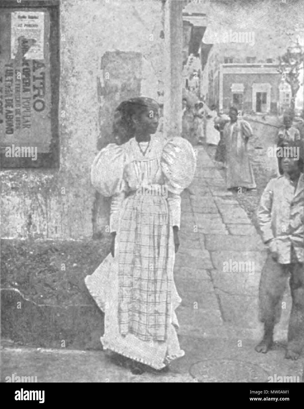. Anglais : type Quadroon à Ponce, Porto Rico. La page 381. 1899. 507 inconnu type Quadroon à Ponce, Porto Rico Banque D'Images