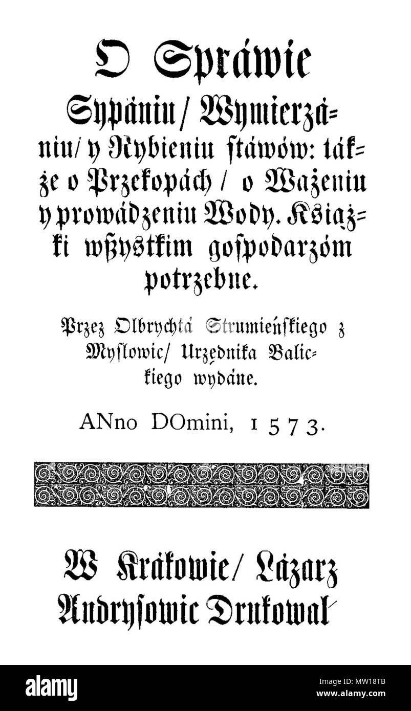 578 O rybieniu Strumieński stawów 1573 Banque D'Images
