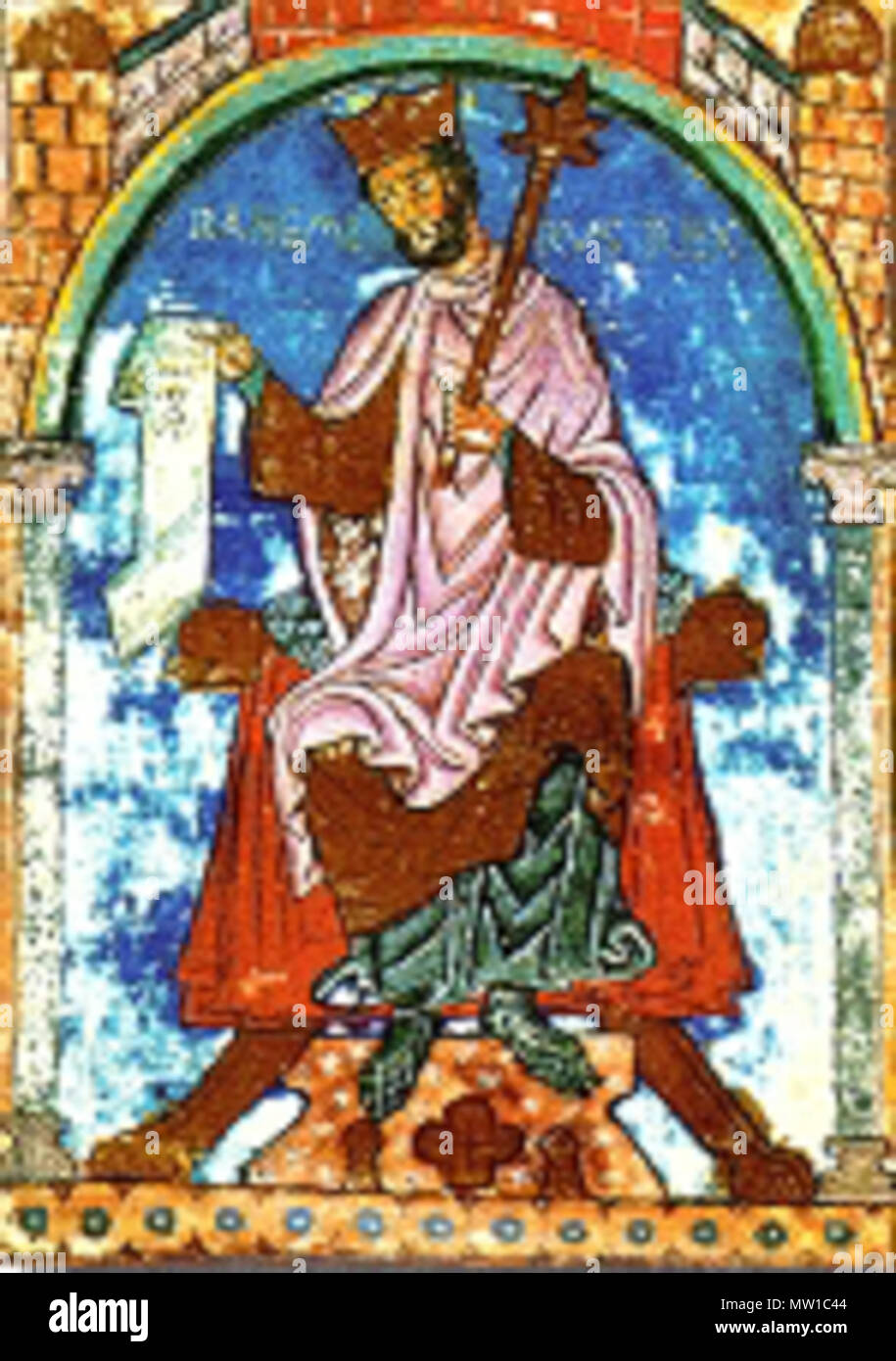 . Anglais : Ramiro II de León Čeština : Ramiro II. Leónský . 12e siècle. RamiroIILeon 511 Anonyme Banque D'Images