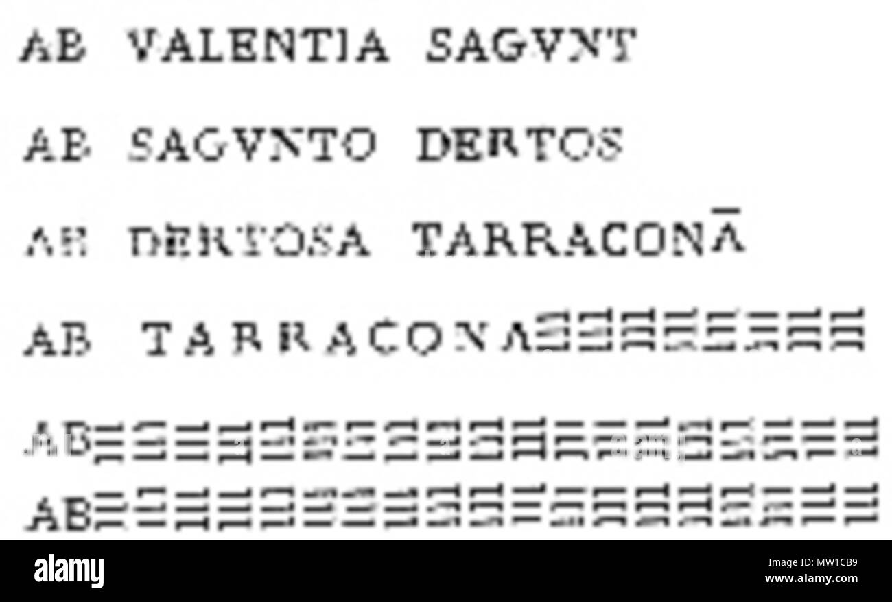 . Español : reproducción de la inscripción de la Tegula de Valencia . 1er juillet 1883. Bulletin 589 Tegula valencia Banque D'Images