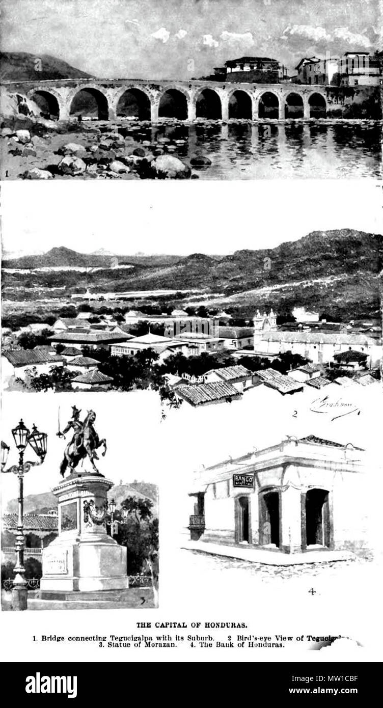 . Anglais : Images de Tegucigalpa de retour dans les années 1800 . 5 novembre 2011. Harper's new Monthly Magazine 1800 589 Tegucigalpa en los Années 1800 Banque D'Images