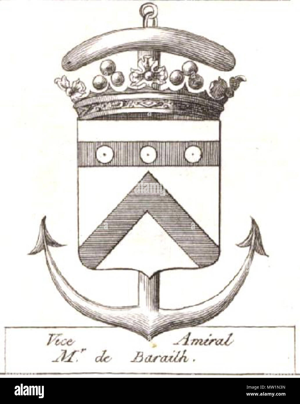 . English : Vice-Amiral . 19e siècle 630 Vice-Amiral Banque D'Images