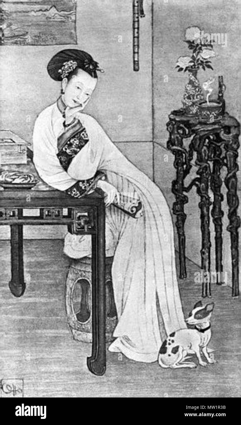 598 La dynastie des Qing Ci-Xi Impératrice douairière de Chine pour l'heure, le yi Concubine impériale Banque D'Images