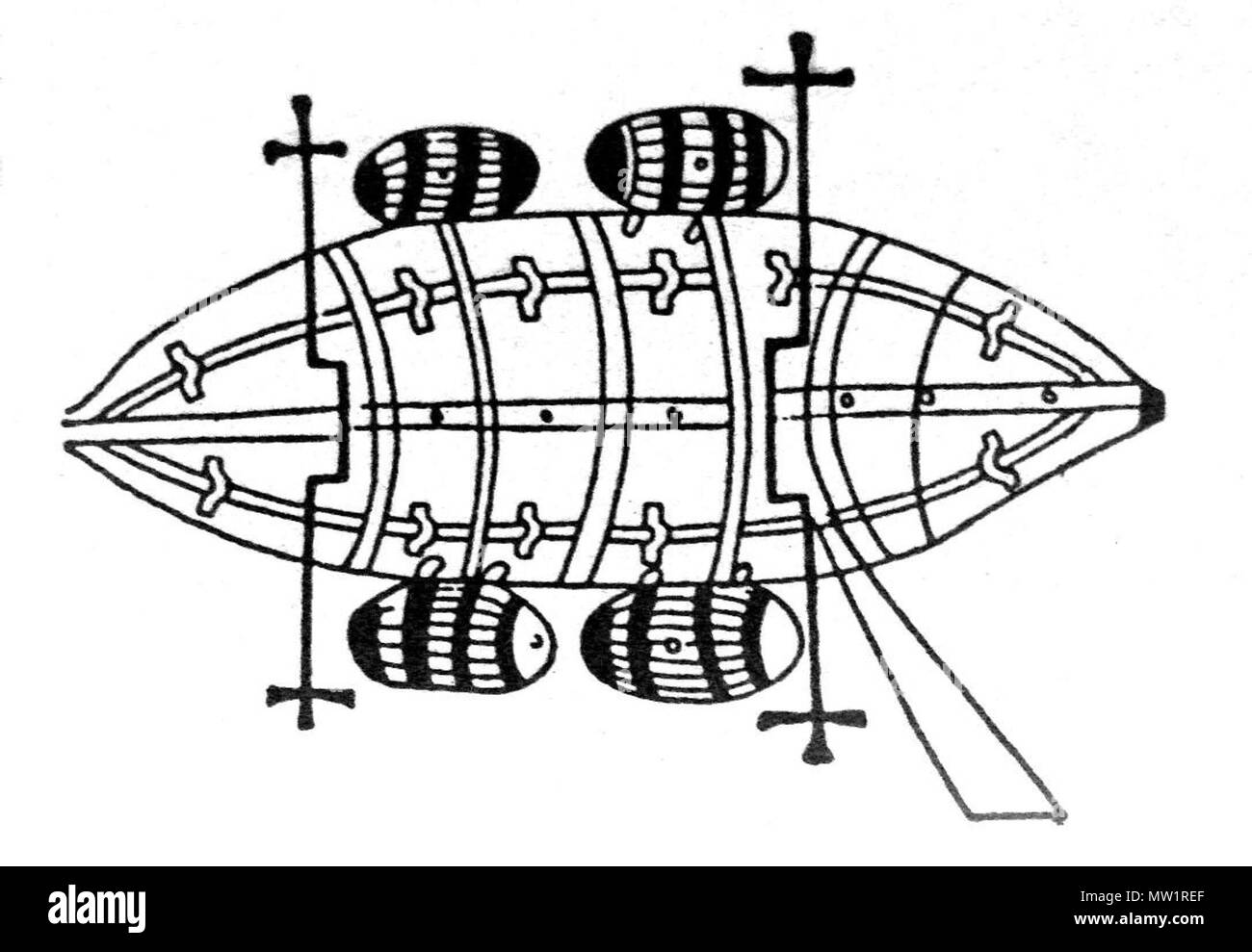 . Anglais : Guido da Vigevano submarine 12801349 . Entre 1280 et 1349. Guido da Vigevano 256 Guido da Vigevano submarine 1280 1349 Banque D'Images
