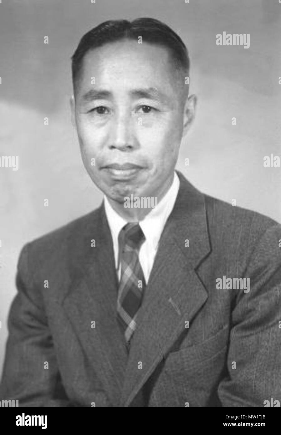 . 中文 : 童第周 . Juin 1955. Xin Hua News Agence 611 di Tong zhou 1955 Banque D'Images