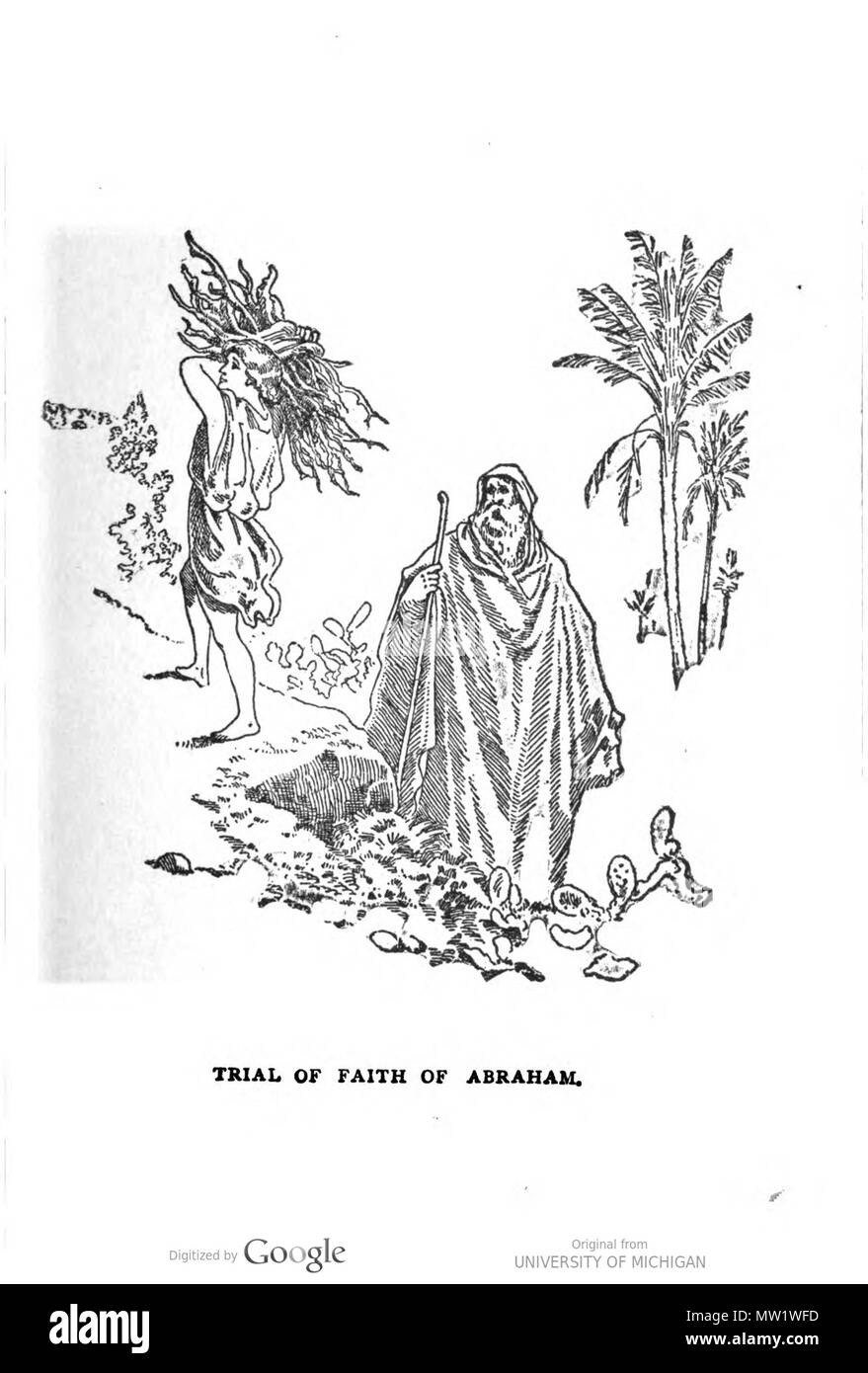 . Anglais : Épreuve de la foi d'Abraham . 1910. 614 inconnu Épreuve de la foi d'Abraham Banque D'Images