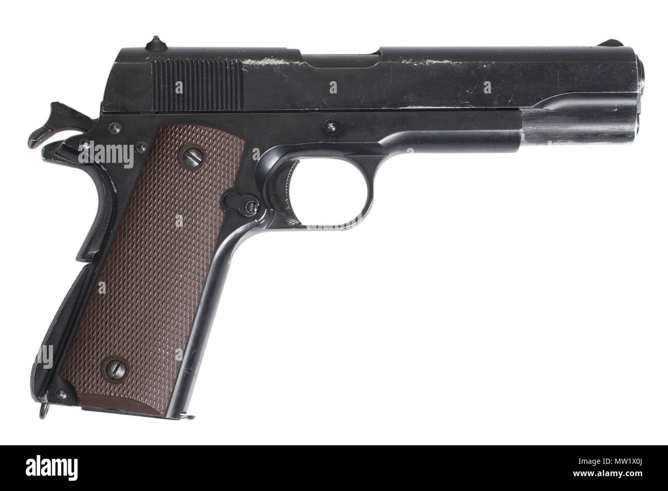 Gouvernement Colt M1911 isolated Banque D'Images