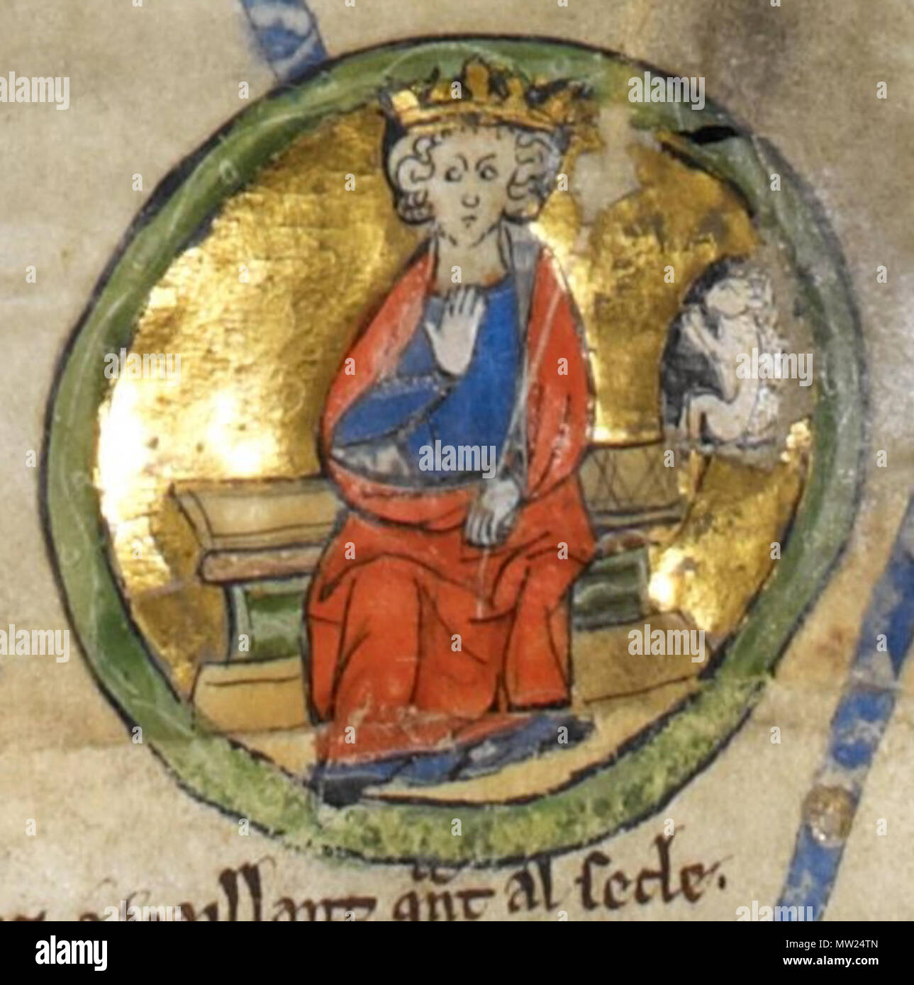 663 - AEthelberht MS Royal 14 B V Banque D'Images