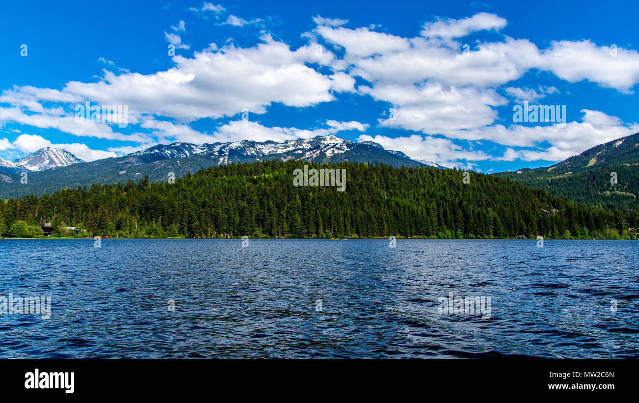 De belles vues de l'Alta Lake près de Whistler, Colombie-Britannique, Canada. Banque D'Images