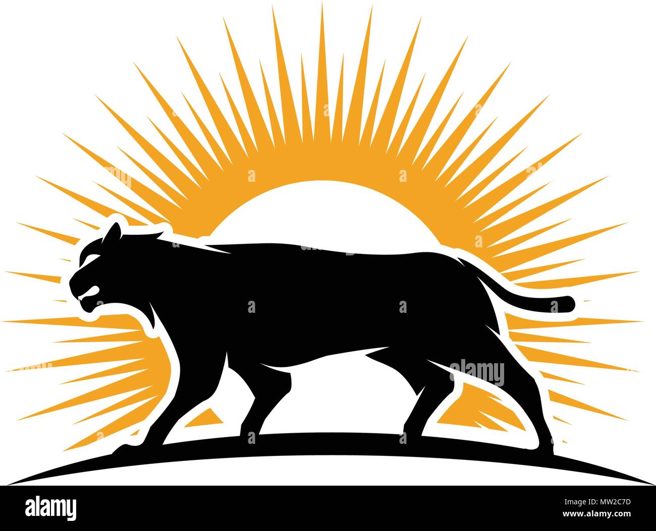 Puma Logo design vector illustration design template Illustration de Vecteur