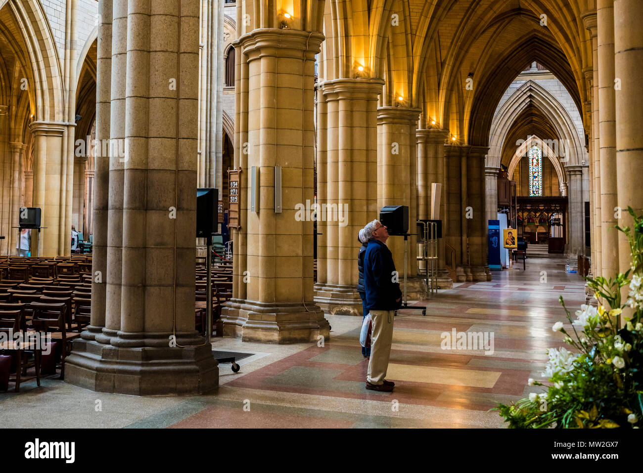 L'intérieur de la cathédrale de Truro à Cornwall. Banque D'Images