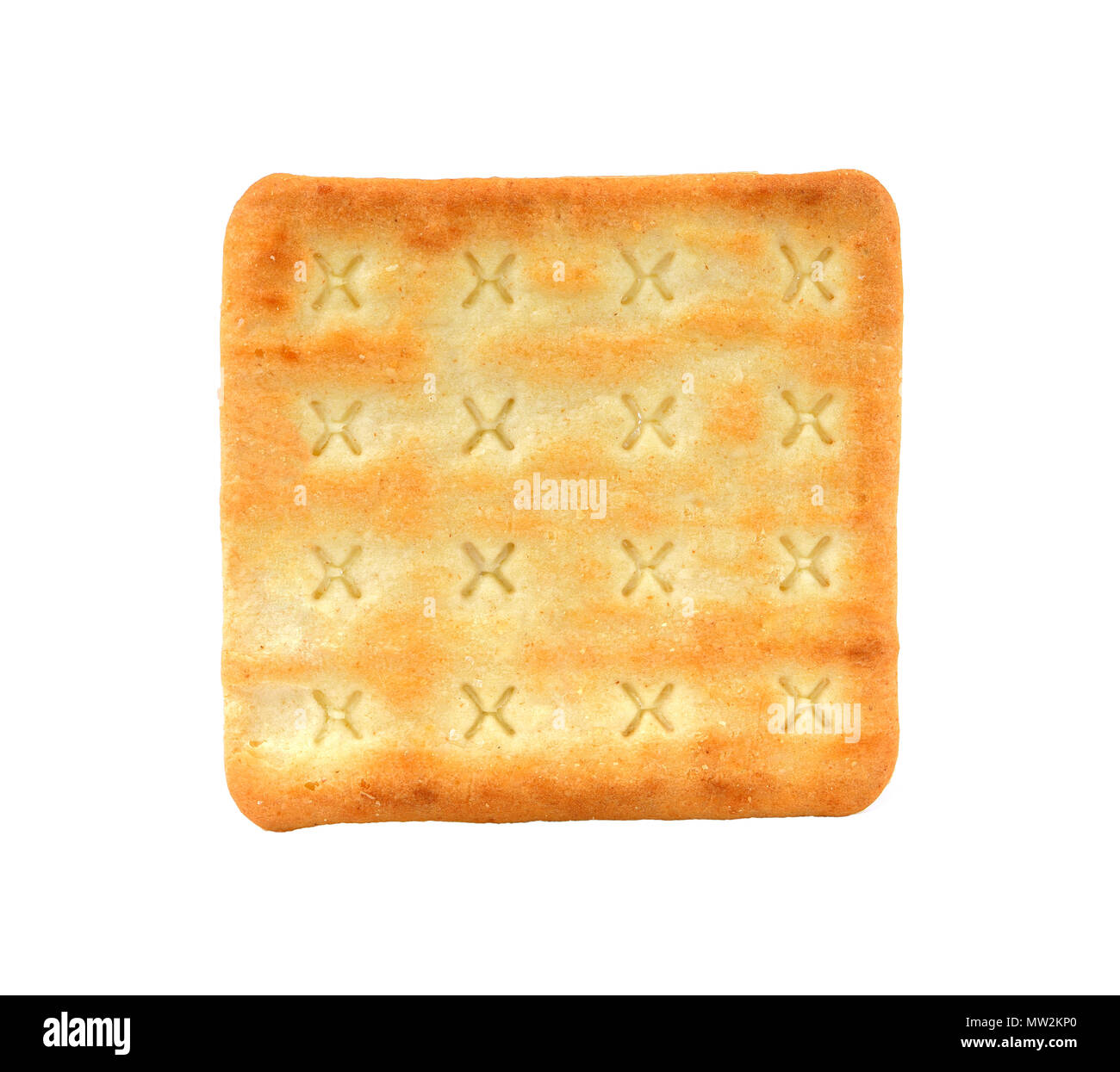 Détails Gros plan Texture Biscuit Isolated On White Banque D'Images