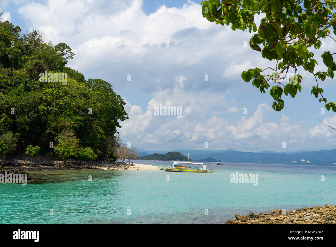 Île connue comme l'île de Maxima ou Paradise Island,Port Barton,Palawan  Philippines Photo Stock - Alamy
