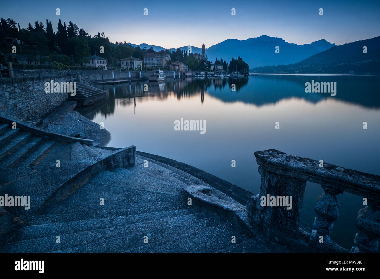Tremezzo, Lac de Côme Banque D'Images