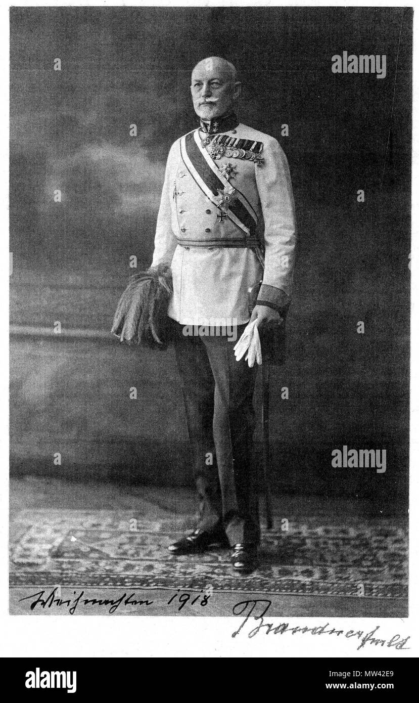 . Anglais : Le maréchal lieutenant à la retraite Adam von Brandner 1918 Deutsch : Feldmarschalleutnant von Adam Ruhestand en 1918 Brandner . 1918. Peter Schneider gestorben 192826 Brandner Feldmarschalleutnant Ruhestand Adam en 1918 Banque D'Images