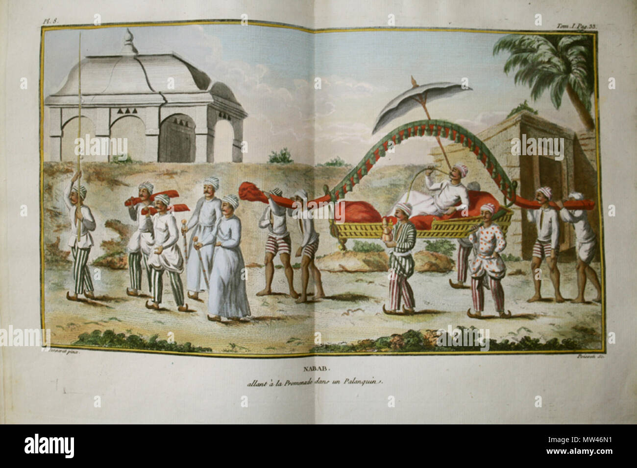 . English : Nabab allant en promenade . 31 mai 2011, 11:12:36. Pierre Sonnerat (1748-1814) 567 nabab Sonnerat-3 allant en promenade Banque D'Images