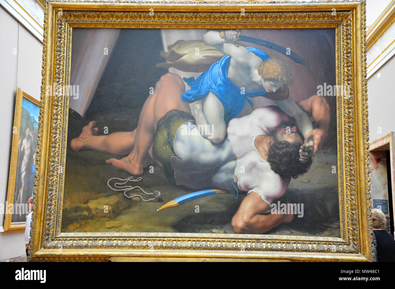 . David et Goliath . 1550s ; 2011-10-02 07:48. Kimberly David Rodes de Lubbock, TX, USA 597 Le Louvre (6284457027) Banque D'Images