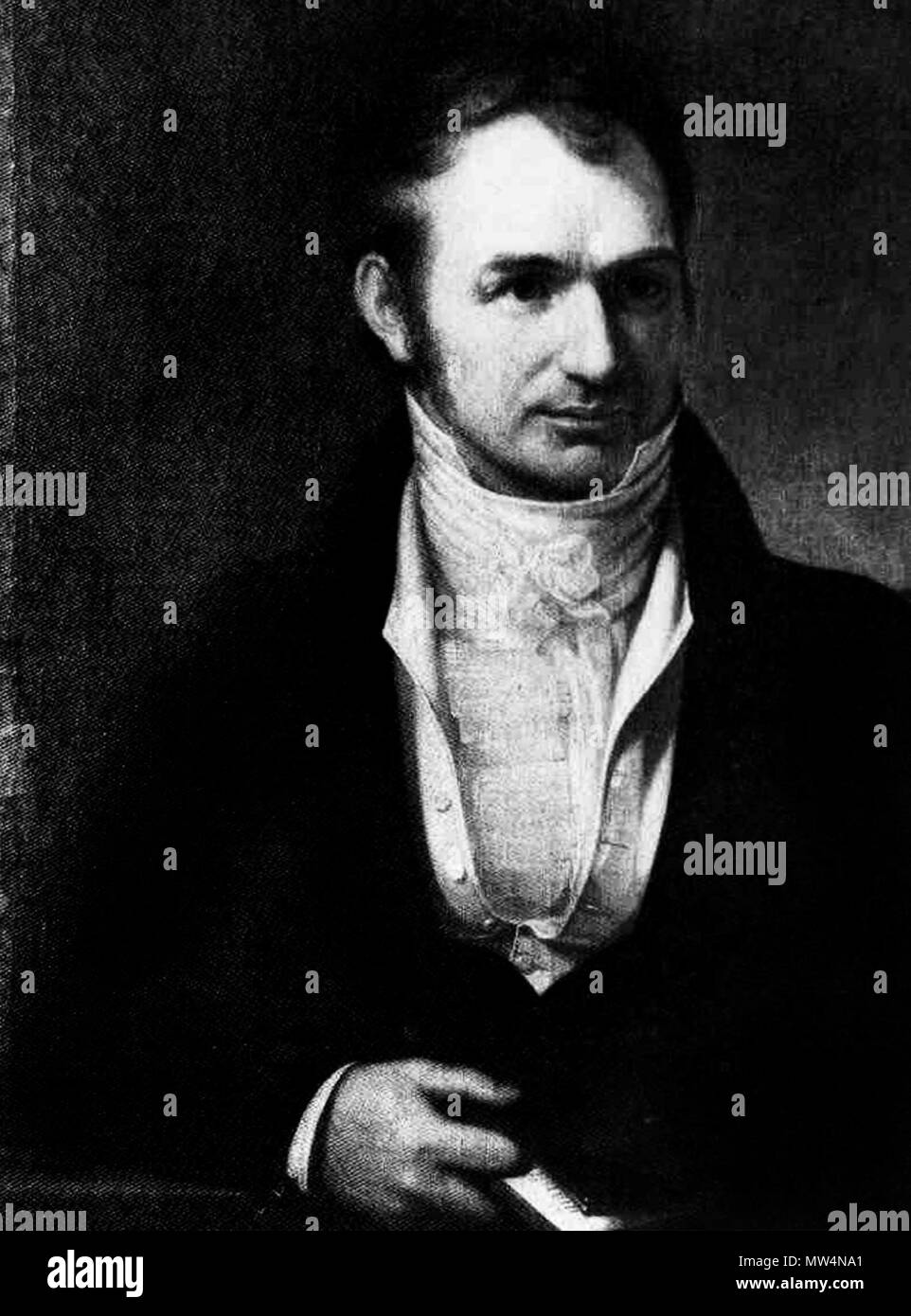 . Anglais : Reproduction de peinture de Horace H. Hayden . 16 janvier 1844, 09:20:13. Inconnu 283 Horace H. Hayden Banque D'Images