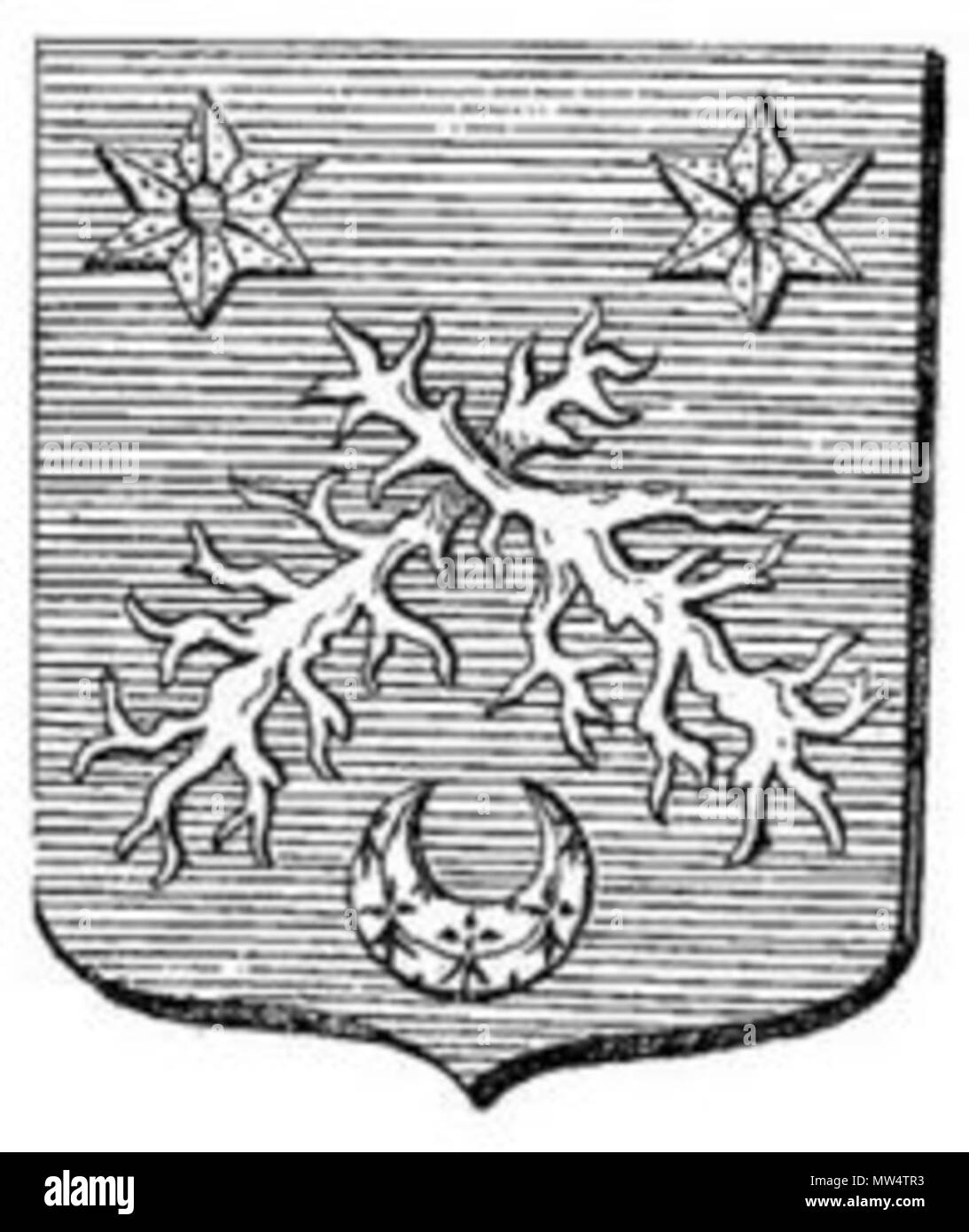 57 Armes de Robert-Pierre de la Bruyère Banque D'Images