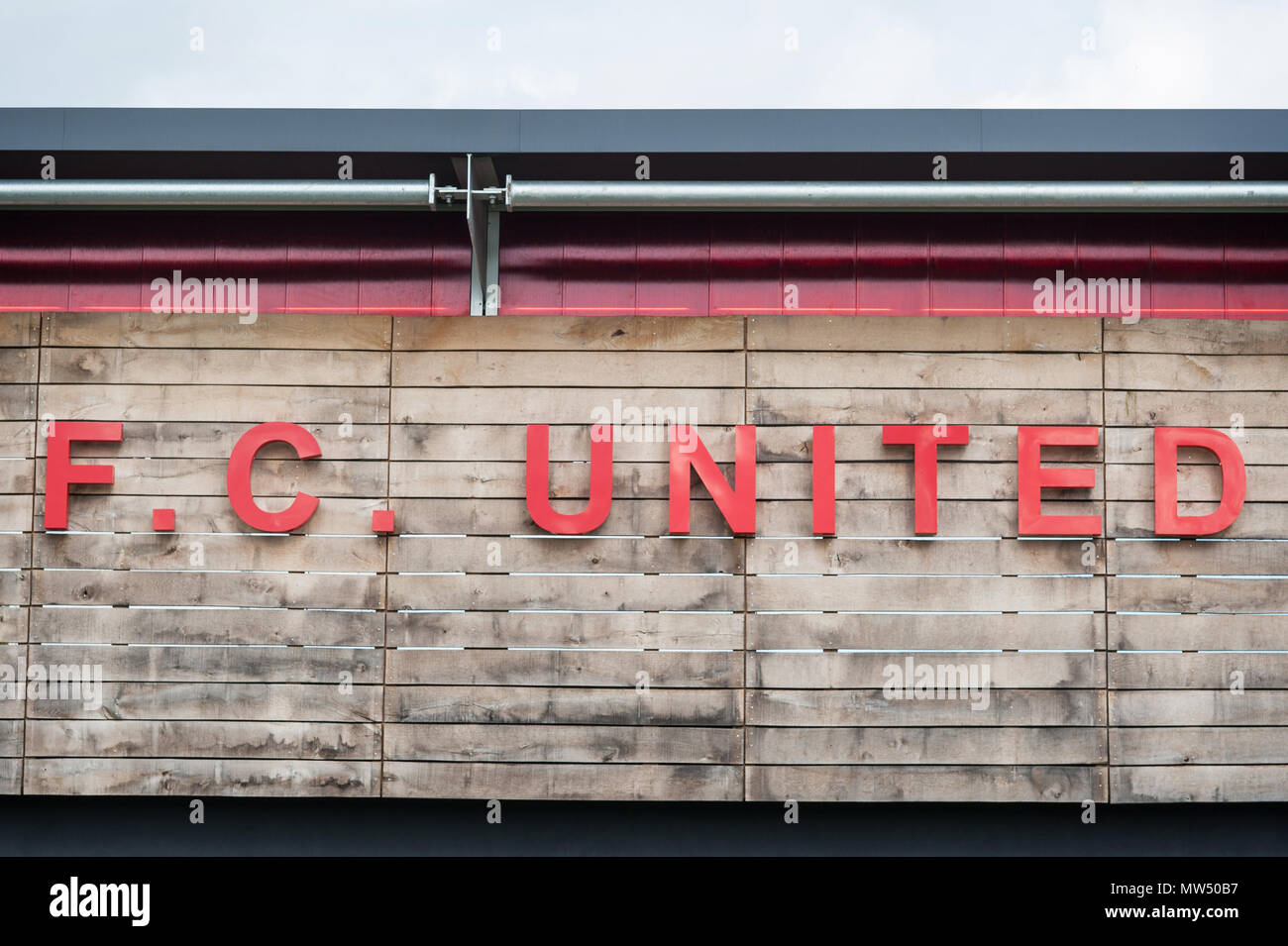 De Manchester United FC. Broadhurst Park Stadium. Banque D'Images