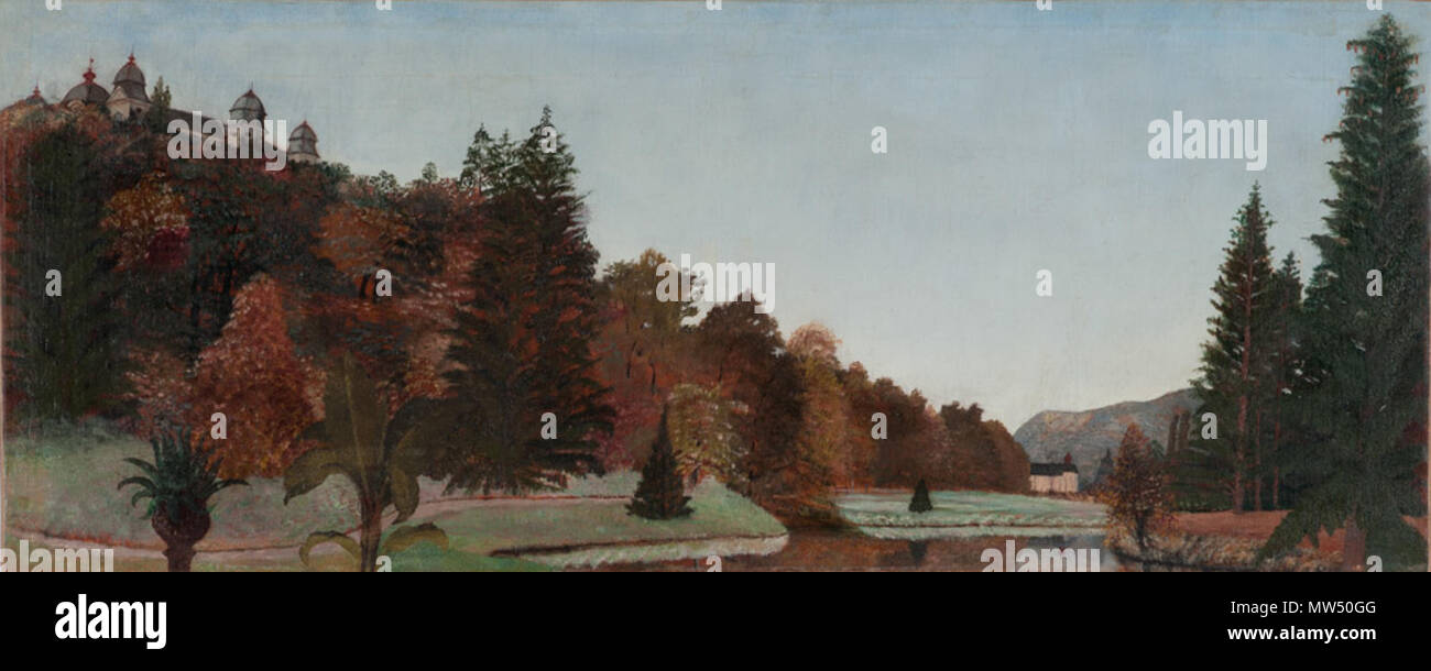 Tivadar Kosztka Csontváry 147 - 1890 - Un gácsi körül Forgách-kastély Banque D'Images Tivadar Kosztka Csontváry 147 - 1890 - Un gácsi körül Forgách-kastély Banque D'Images