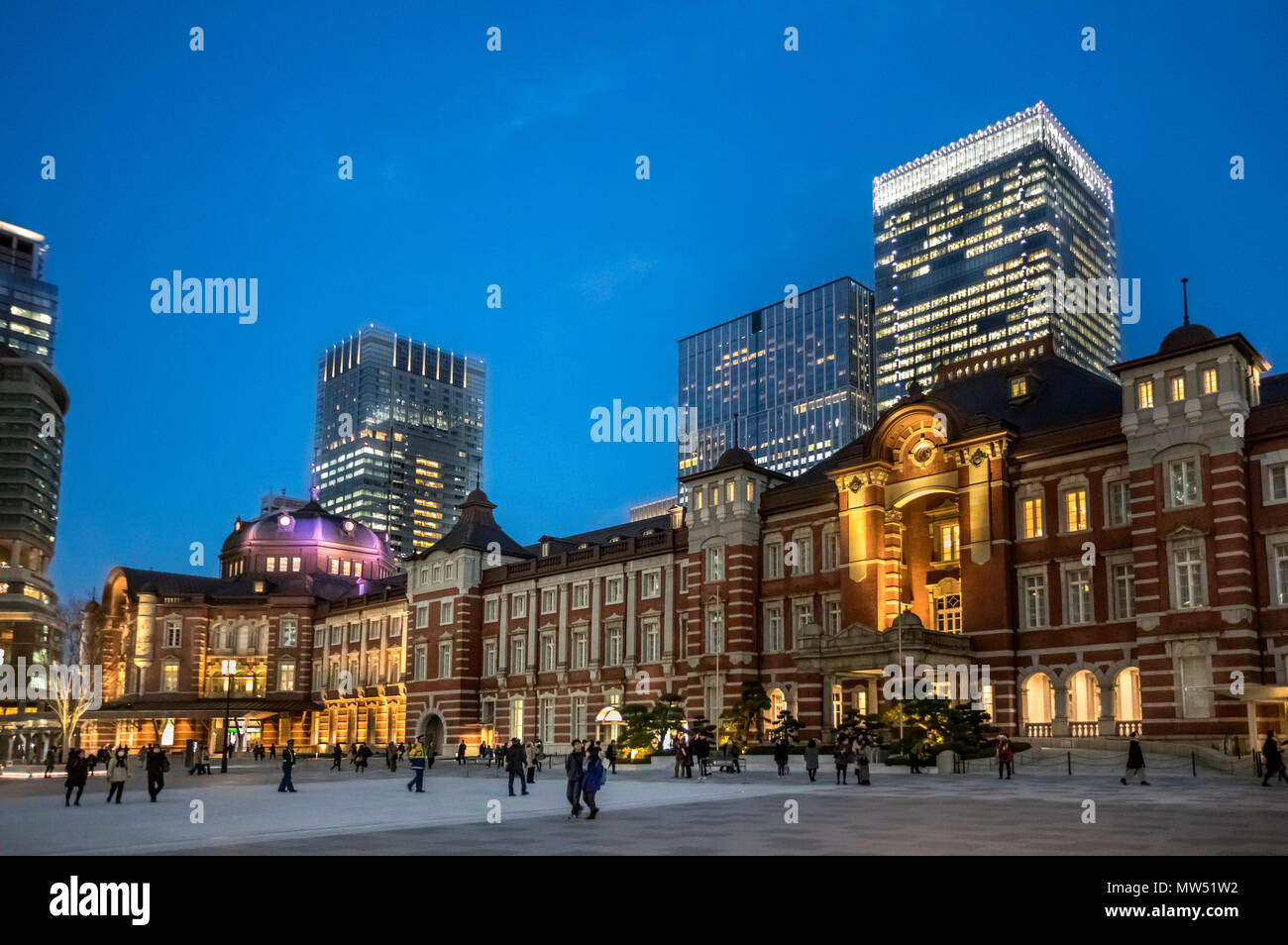 Japon , Tokyo City, District de Marunouchi, Tokyo Station West Side Banque D'Images