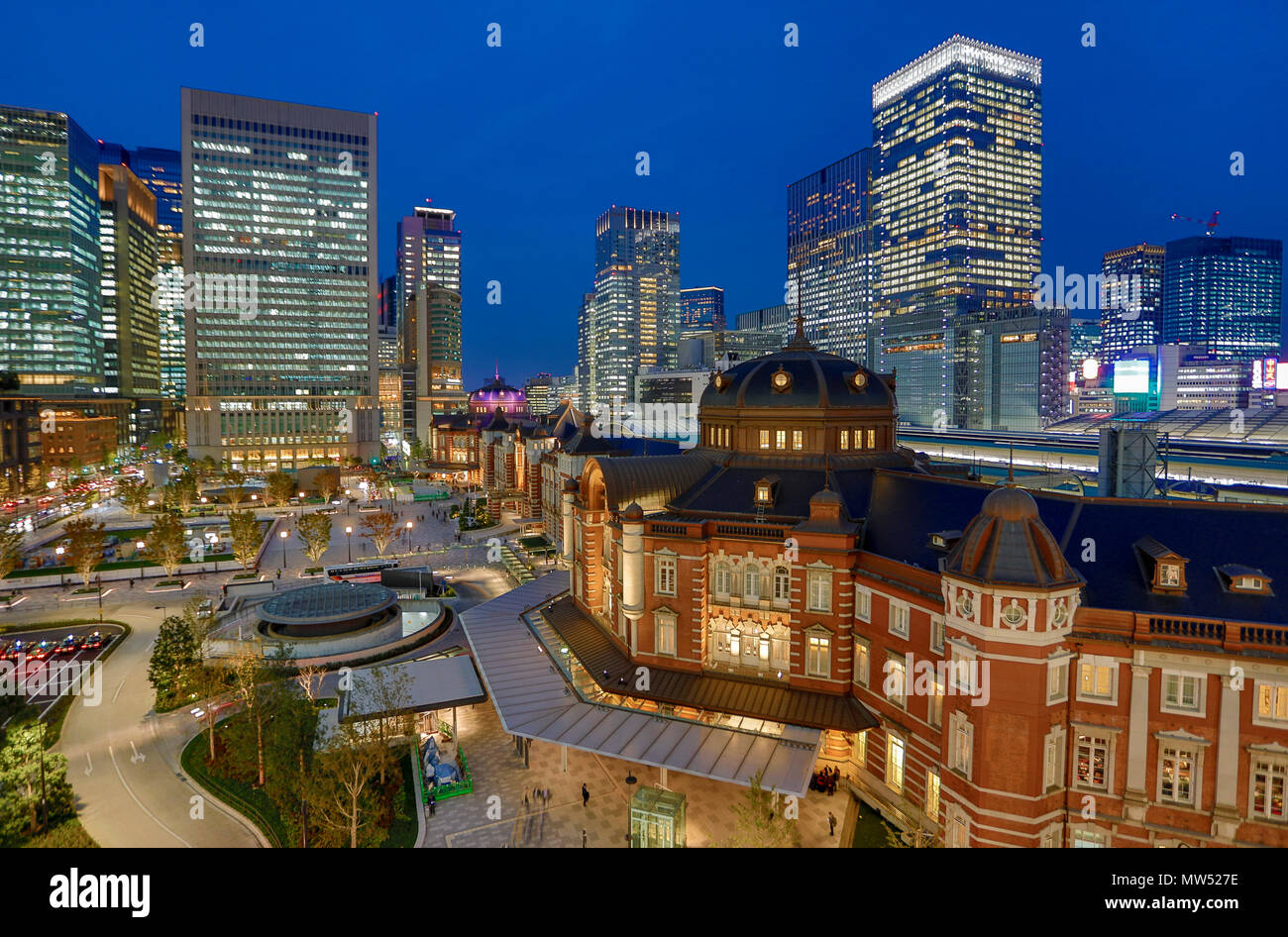 Le Japon , la ville de Tokyo, la gare de Tokyo, côté ouest Banque D'Images