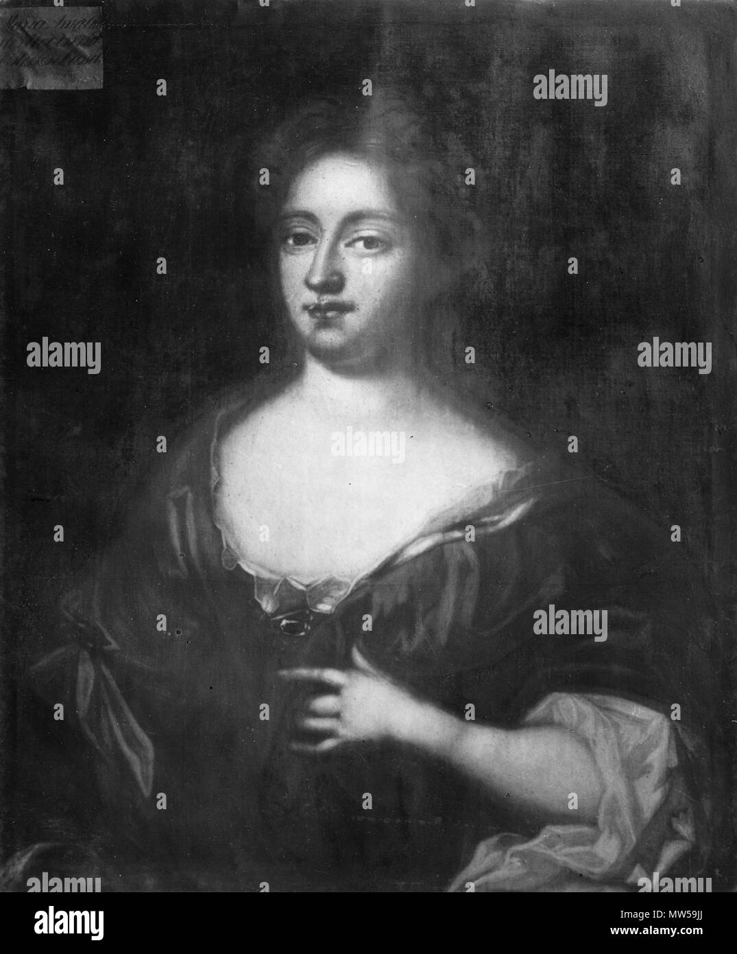. Svenska : Maria Amalia, 1653-1711, hertiginna lantgrevinna Hessen-Kassel Kurland av av . Date inconnue 396 Maria Amalia, 1653-1711, hertiginna lantgrevinna Hessen-Kassel Kurland av av - Nationalmuseum - 15579 Banque D'Images