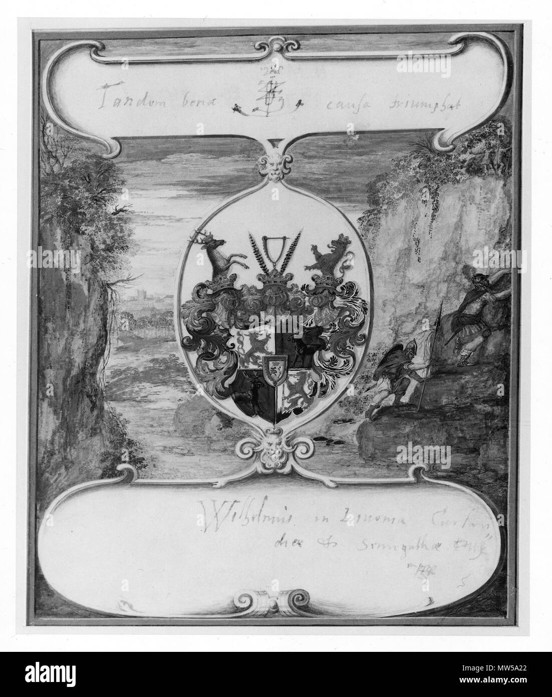 Grh2438SV 626 - 24078 Vapensköld - Nationalmuseum Banque D'Images