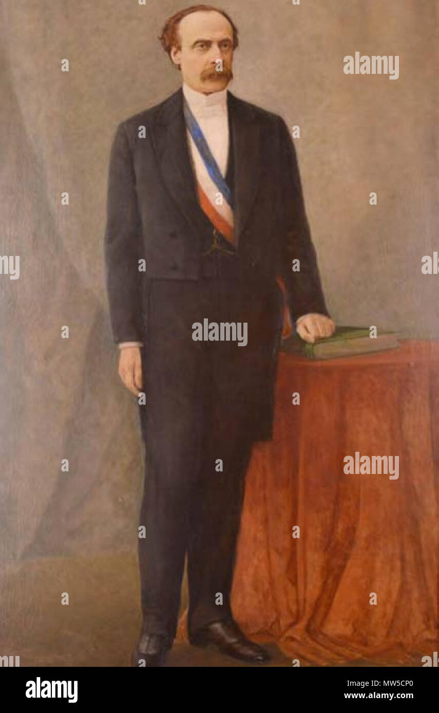 . José Manuel Balmaceda Fernández (Hacienda Bucalemu ; 19 de julio de 1840 - Santiago † 19 de septiembre de 1891) fue Presidente du Chili entre 1886 y 1891 inicios siglo XX.. Inconnu 69 J.M. Balmaceda2 Banque D'Images