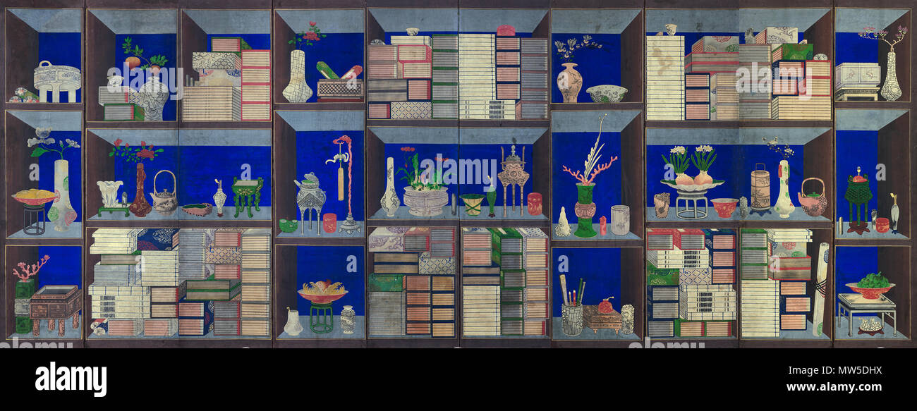 . English : Chaekgeori . Fin du xixe siècle. Chaekgeori inconnu 121, fin du xixe siècle, Collection Privée Banque D'Images