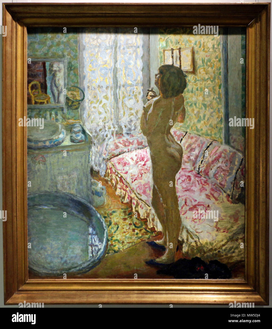 . English : Nu à contre-jour . Anglais : peintures dans le Musée fin de siècle . 1908 2016-03-09 ; 17:30:37. Sailko 482 Pierre Bonnard, nudo dans controluce, 1908 Banque D'Images