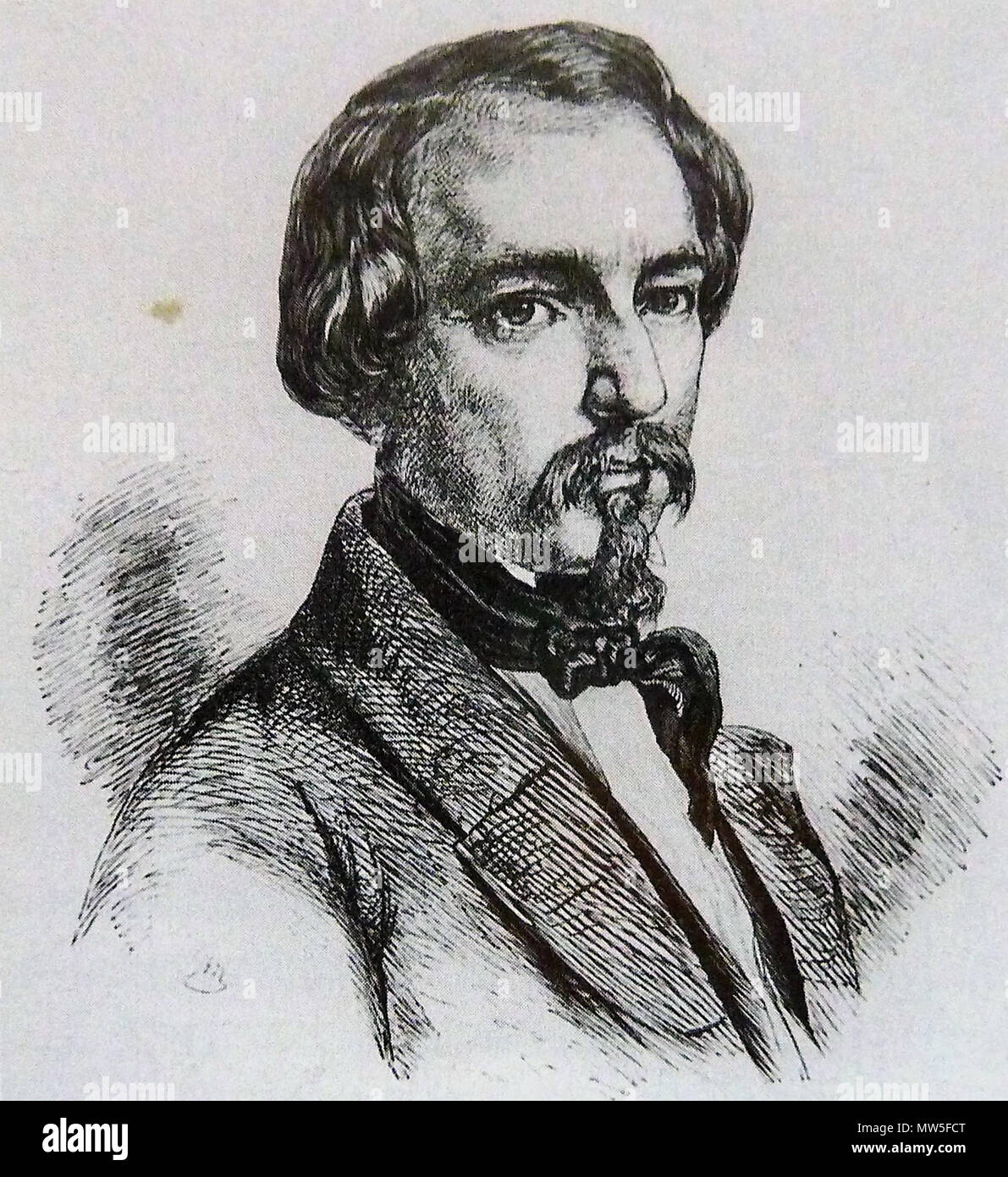 . Deutsch : Kunstmaler Samuel Friedrich Diez (1803-1873) . vers 1830. 163 Inconnu 1 Diez Banque D'Images