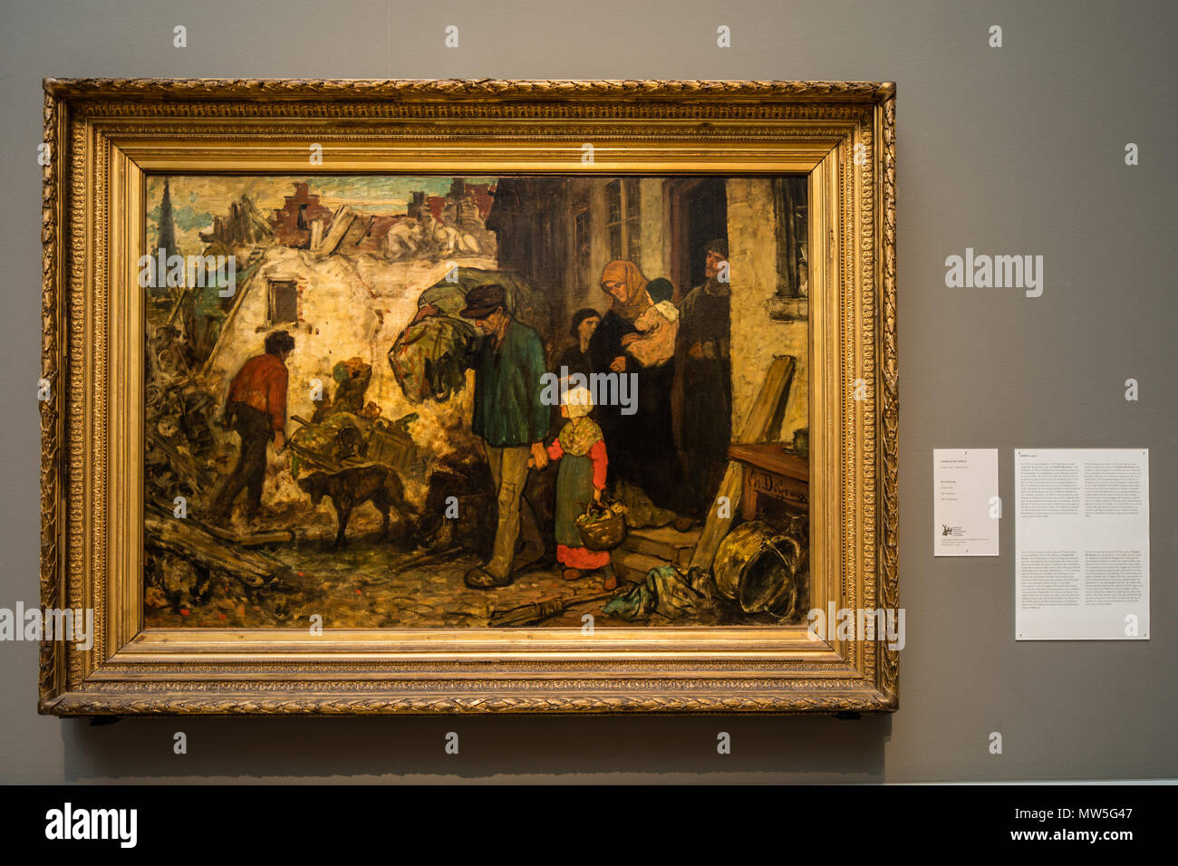 . L'Expulsion . Il s'agit d'un fichier créé au musée : Musée des beaux-arts de Gand . 30 juillet 2016, 14:23:29. Adrian POPAN 123 Charles De Groux - l'Expulsion Banque D'Images