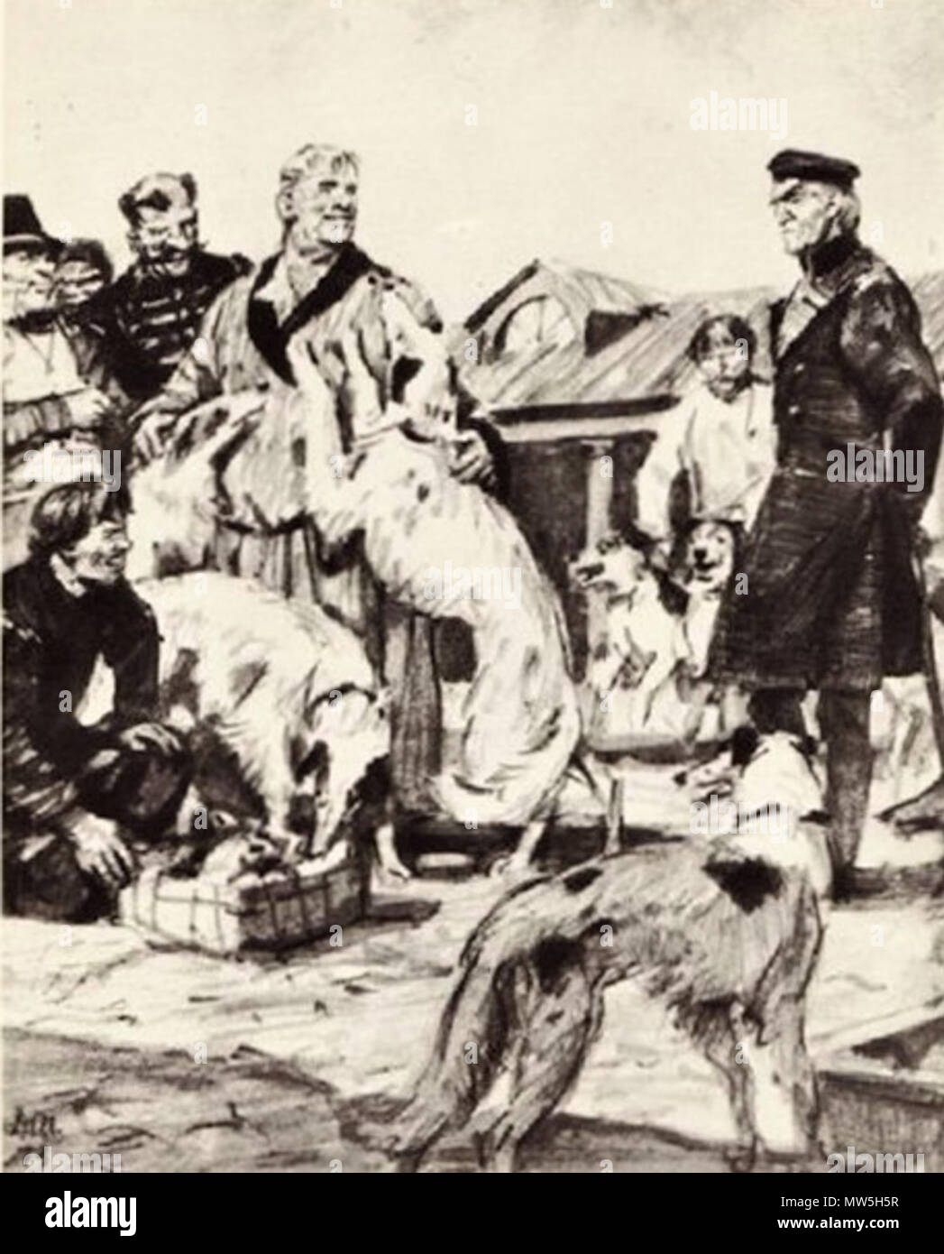 « Дубровский 663". На псарне Троекурова у Banque D'Images