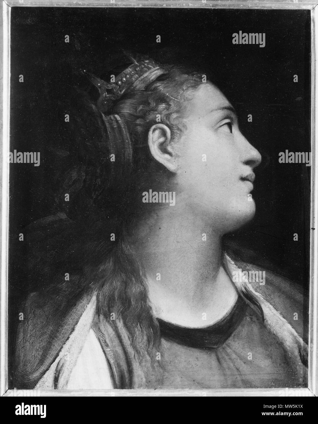. Anglais : St Catherine Svenska : Den heliga Katarina . Date inconnue 570 Ste Catherine (Sisto Badalocchio) - Nationalmuseum - 19056 Banque D'Images