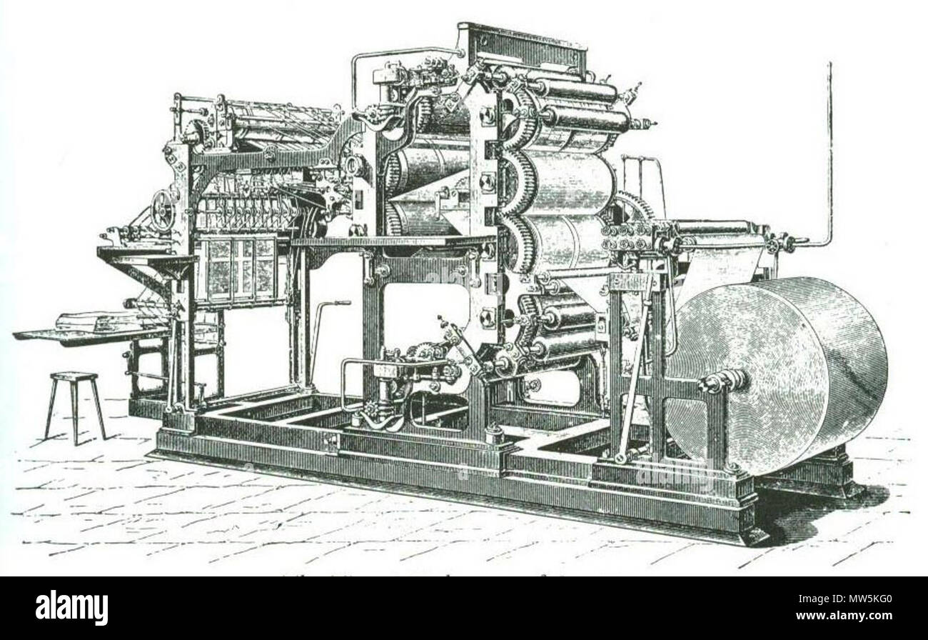 . 'English : The Times Walter appuyez sur 1866. 1866. L' inconnu 600 fois Walter appuyez sur 1866 Banque D'Images