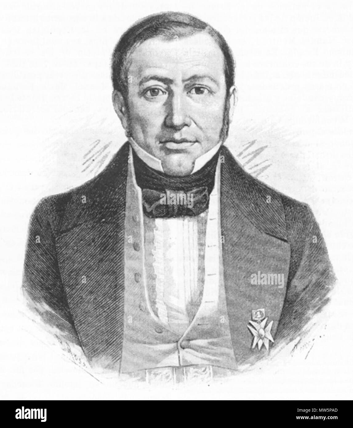 . Español : José Mariano Epifanio Paredes y Arrillaga conduit un soulèvement, Presidente de Mexico, 1846 English : José Mariano Epifanio Paredes y Arrillaga conduit un soulèvement, Président du Mexique, 1846 . Ce fichier n'est pas informations sur l'auteur. 467-Mariano Paredes Banque D'Images