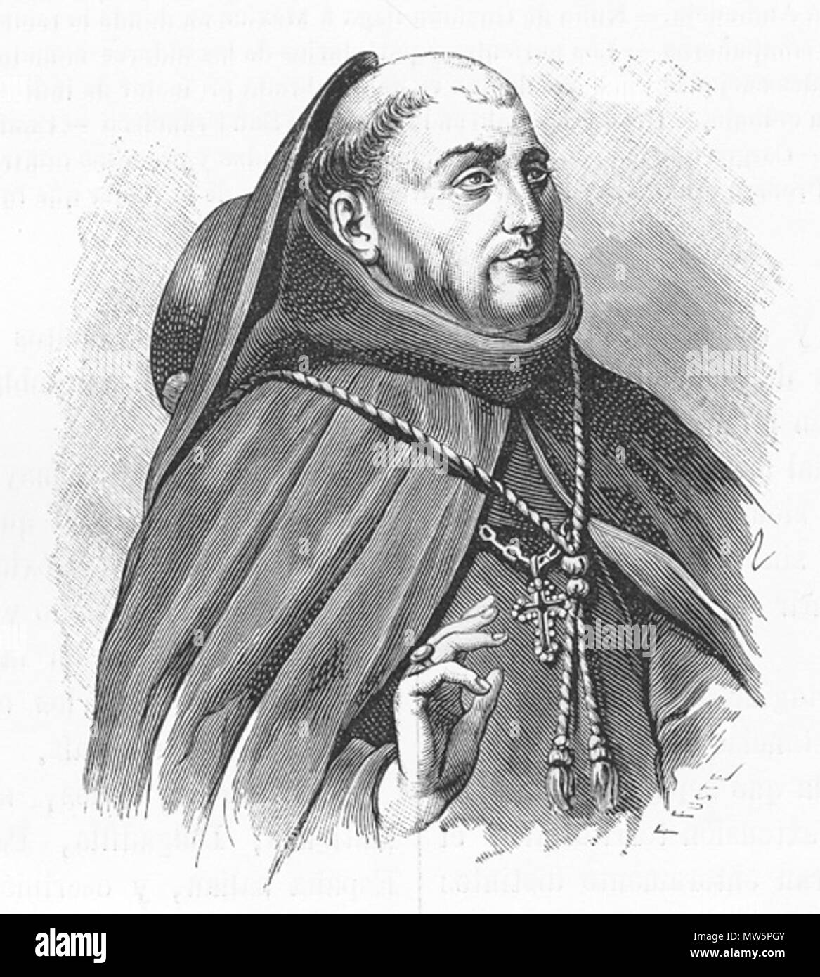 . Le frère Juan de Zumárraga, le premier archevêque de Mexico . Ce fichier n'est pas informations sur l'auteur. 327 Juan de Zumarraga Banque D'Images