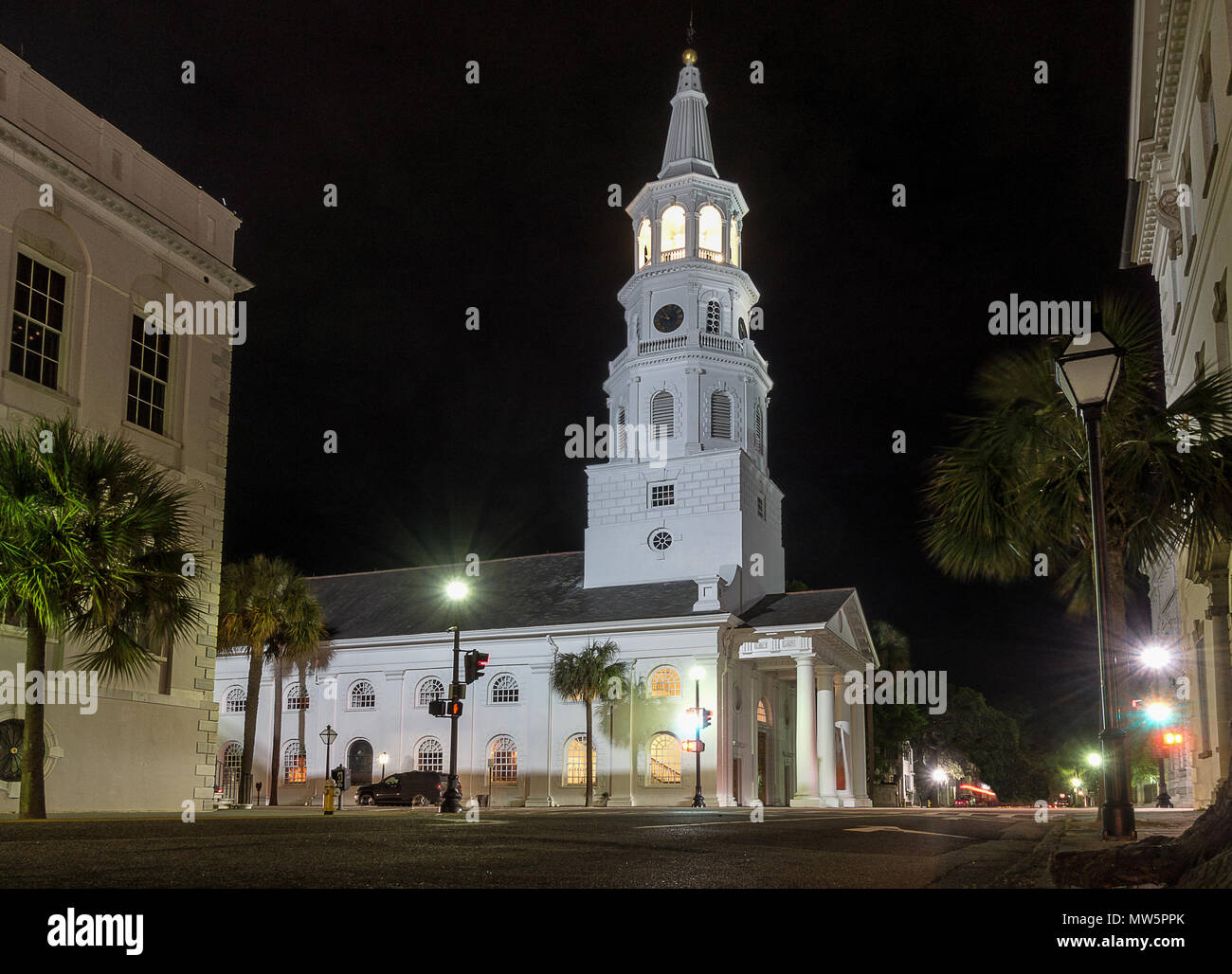 Saint Michaels Church à Charleston SC Banque D'Images