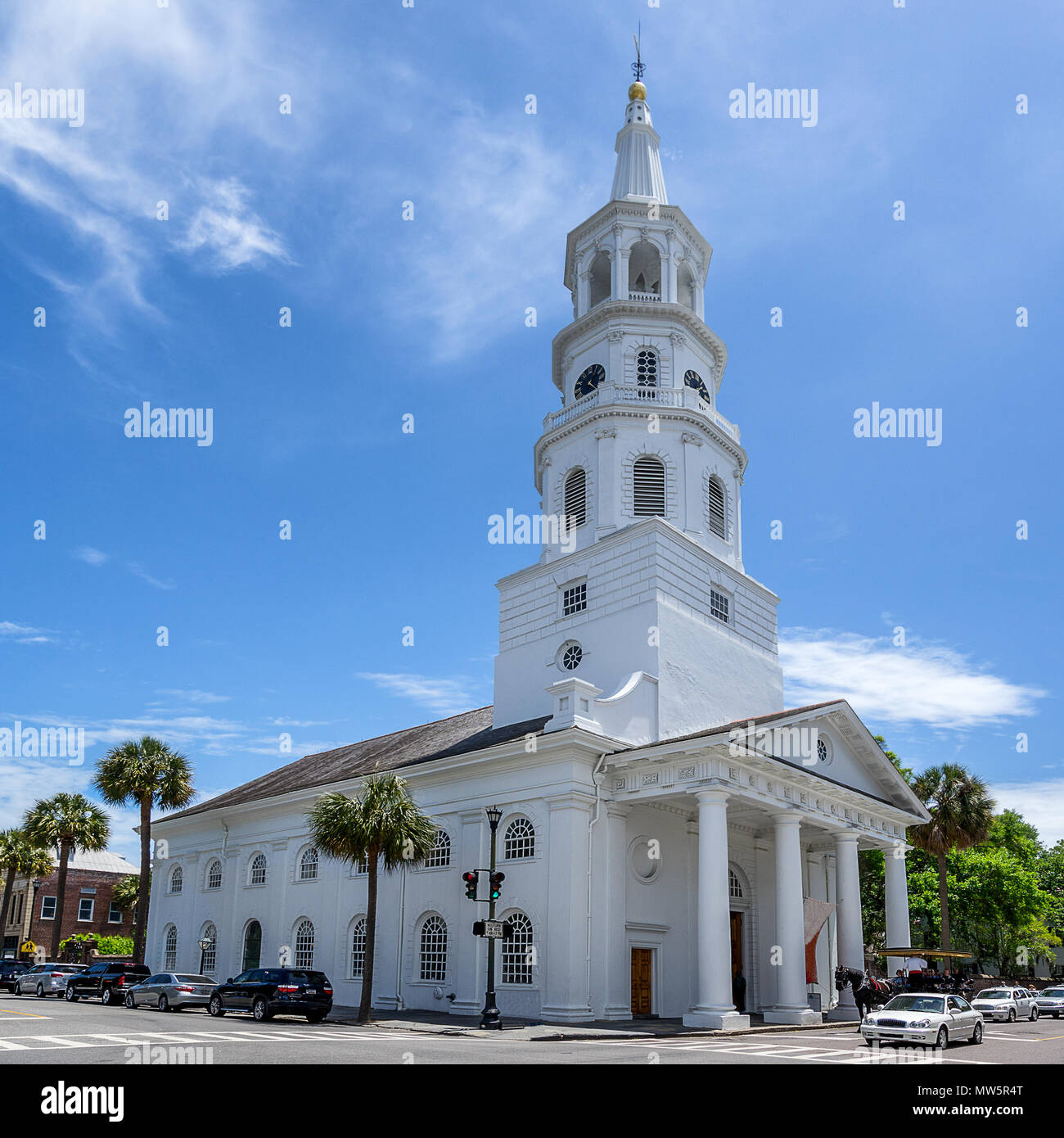 Saint Michaels Church à Charleston SC Banque D'Images