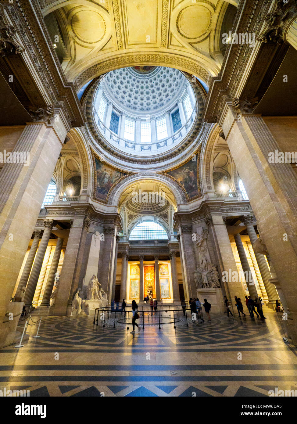 Le Panthéon au Quartier Latin - Paris, France Banque D'Images