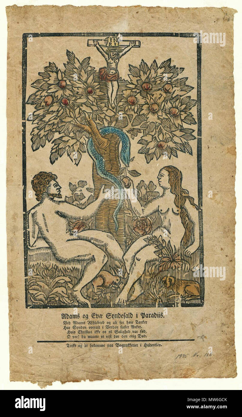 26 Adams og Evae Paradiis je Skabelse85 objet Banque D'Images