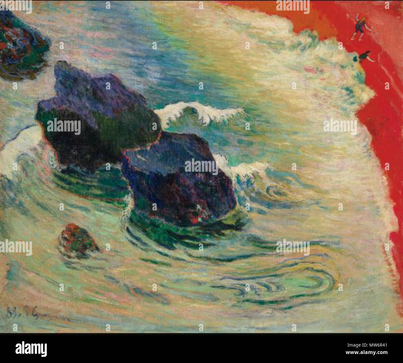 . Français : La Vague . Peint en août-octobre 1888 471 Paul Gauguin La Vague Banque D'Images