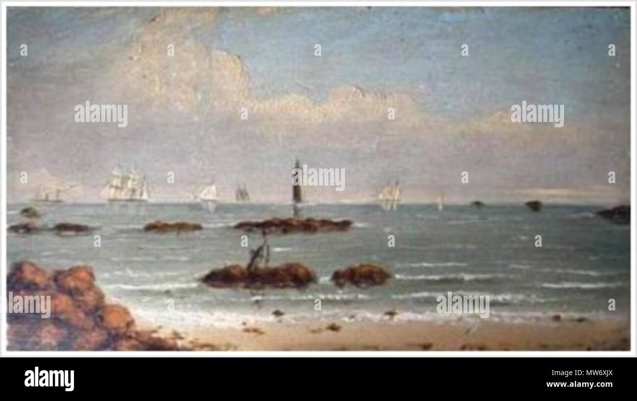 11 1886 Avis de Minot's Light à partir de la Côte-Nord Le byClementDrew LynnMuseum Banque D'Images