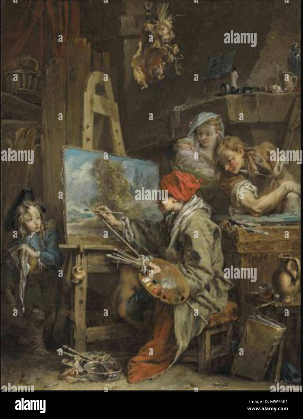 . Le peintre de paysages 596 Le peintre de paysages Banque D'Images